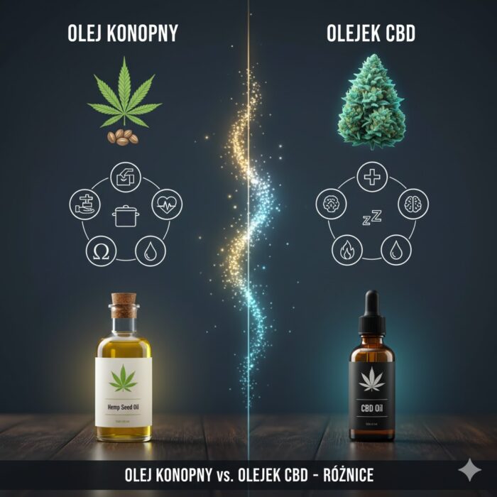 olej konopny a olejek cbd 2