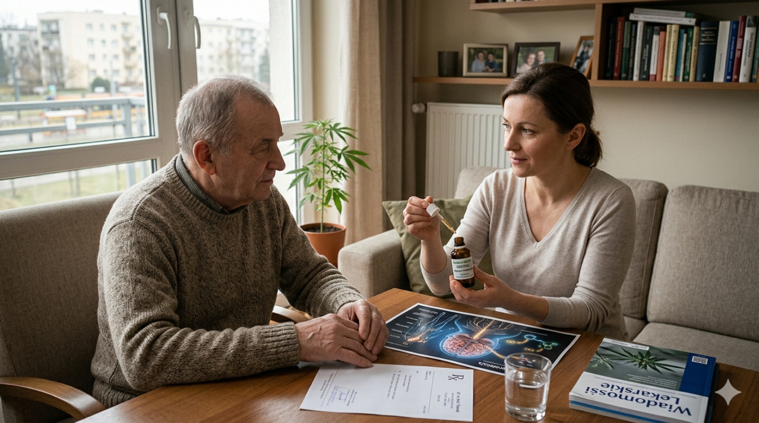 Choroba Parkinsona a marihuana medyczna: Neuroprotekcja i zarządzanie objawami w polskich realiach 3 Opis zdjęcia