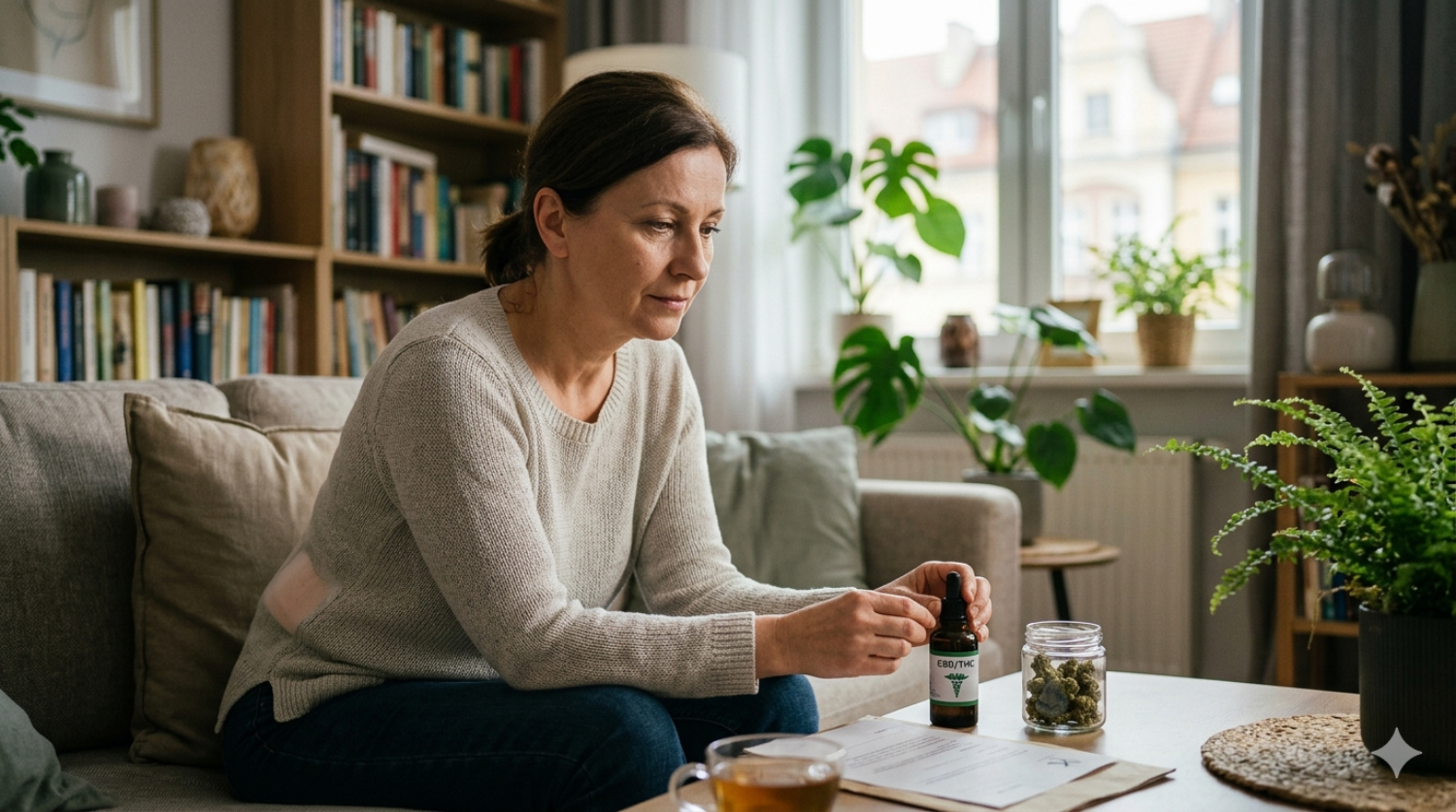 Fibromialgia i marihuana lecznicza: Kompleksowa analiza kliniczna i realia polskiego pacjenta 3 Realistyczna grafika wygenerowana przez AI