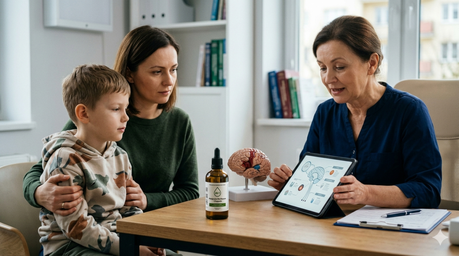 Zespoł lennoxa-gastauta i marihuana medyczna – Przewodnik eksperta i realia terapii w Polsce 4 Grafika Gemini