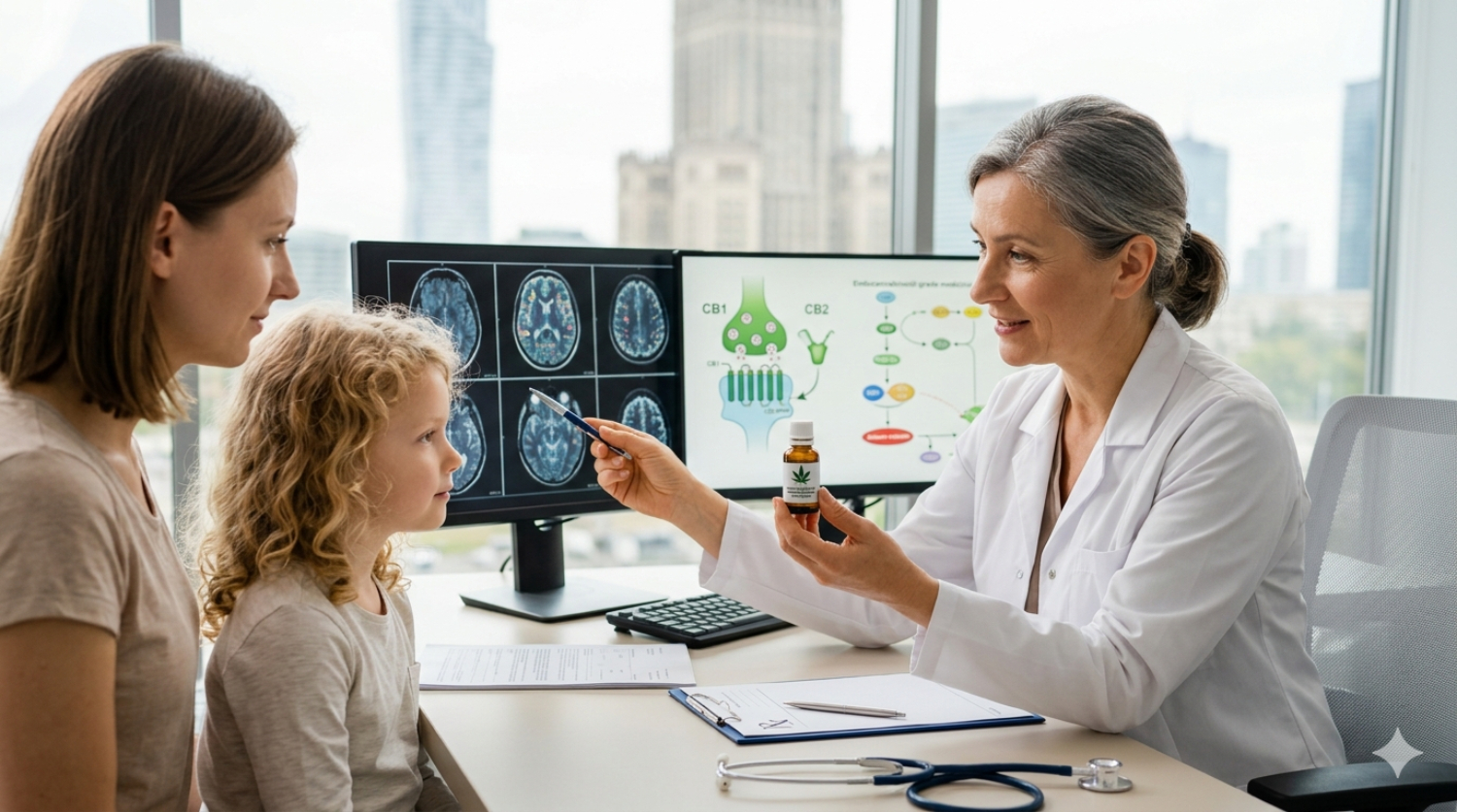 Zespół draveta a marihuana lecznicza – Przełom w terapii, biochemia i polskie realia 3 Grafika wygenerowana przez Gemini