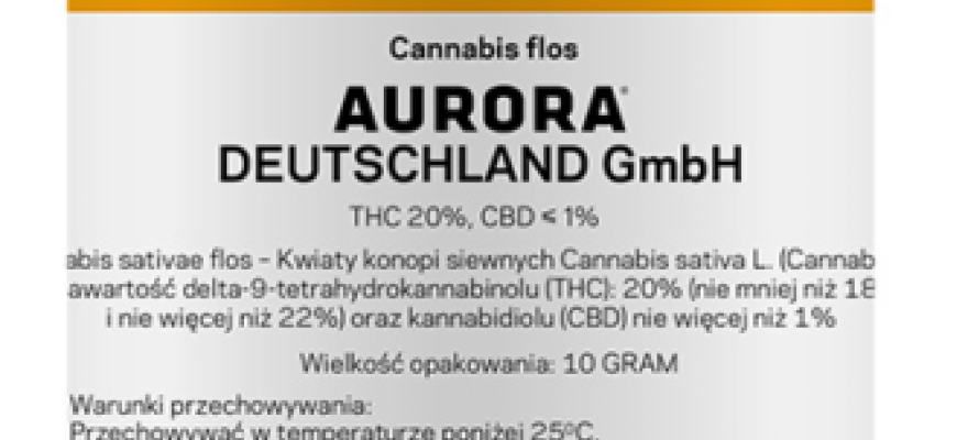 Cannabis Flos THC 20% CBD 1% (Aurora)