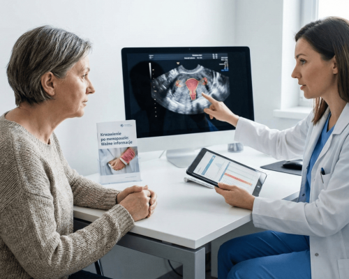 Konsultacja ginekologiczna kobiety po menopauzie – diagnostyka objawów raka trzonu macicy