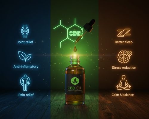 na co pomaga olejek CBD